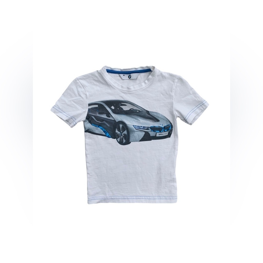 BMW Size 3 White Car Graphic Tee